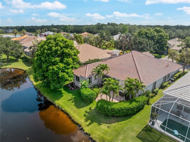 6248 Donnington Ct, Sarasota, FL 34238 - aerial view of residential area featuring a large body of water