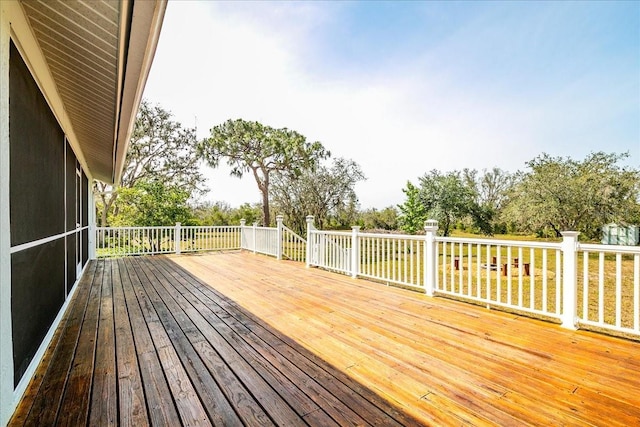 10001 289th St E, Myakka City, FL 34251 - view of wooden terrace