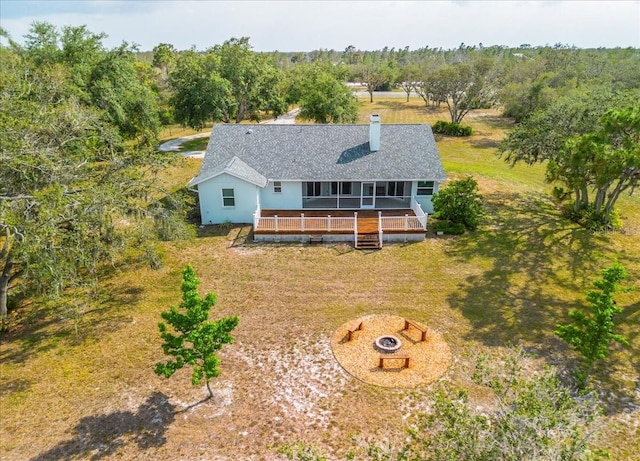 10001 289th St E, Myakka City, FL 34251 - aerial view of property and surrounding area