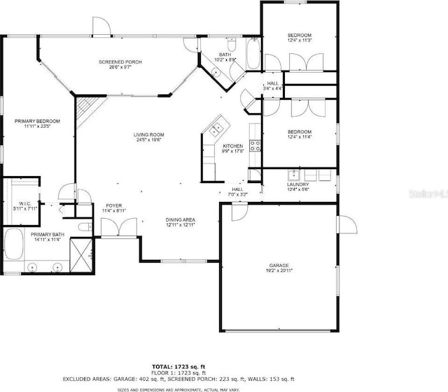 10001 289th St E, Myakka City, FL 34251 - view of floor plan / room layout