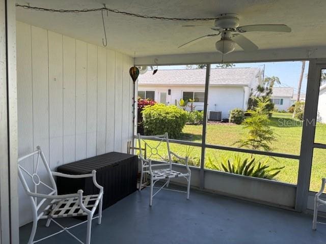 2218 Orange Blossom Ln Unit 0, Bradenton, FL 34207 - sunroom / solarium with a ceiling fan