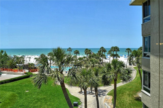 5916 Midnight Pass Rd Unit 404, Sarasota, FL 34242 - water view featuring nearby beach