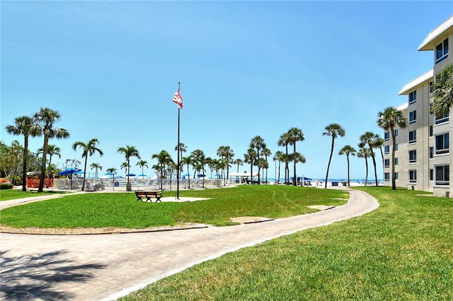 5916 Midnight Pass Rd Unit 404, Sarasota, FL 34242 - view of home's community with a yard