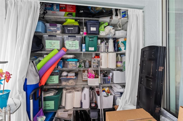 view of storage