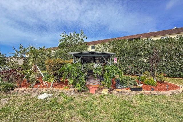4189 Heron Way Unit 406E, Bradenton, FL 34205 - view of green lawn featuring a gazebo