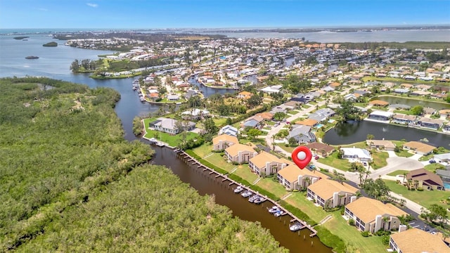 8710 54th Ave W Unit 8710, Bradenton, FL 34210 - aerial view of property and surrounding area with a large body of water and nearby suburban area