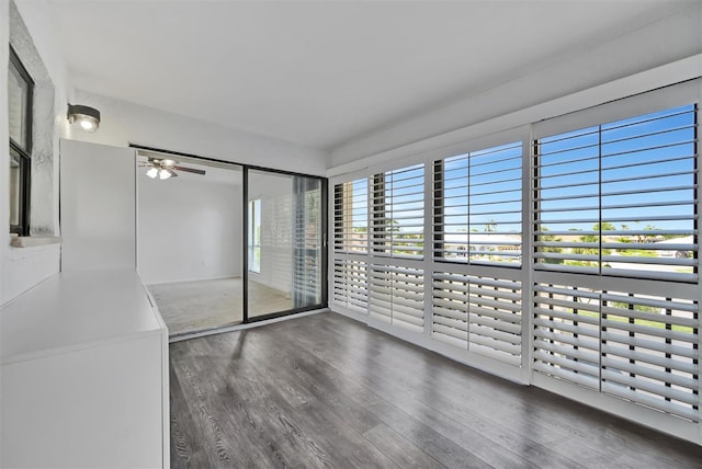 8710 54th Ave W Unit 8710, Bradenton, FL 34210 - unfurnished room featuring ceiling fan and wood finished floors