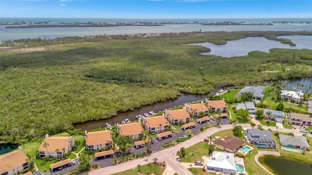 8710 54th Ave W Unit 8710, Bradenton, FL 34210 - aerial view of property and surrounding area featuring a nearby body of water and nearby suburban area