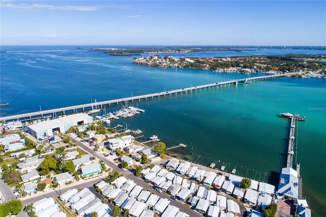 8710 54th Ave W Unit 8710, Bradenton, FL 34210 - aerial view of property's location with a large body of water and a notable bridge