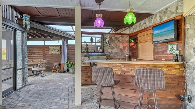 5500 Merrimac Dr, Sarasota, FL 34231 - view of patio / terrace with area for grilling