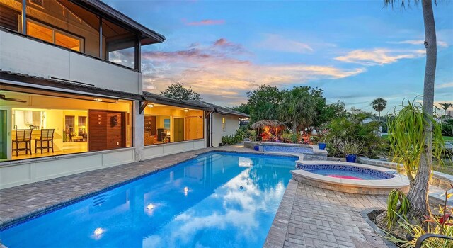 5500 Merrimac Dr, Sarasota, FL 34231 - swimming pool with an in-ground hot tub and a patio