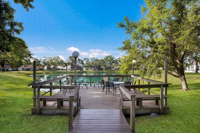 5712 Garden Lakes Dr, Bradenton, FL 34203 - view of home's community with a yard and a water view