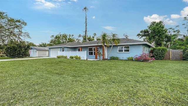 2825 Pinecrest St, Sarasota, FL 34239 - single story home with a garage and concrete driveway
