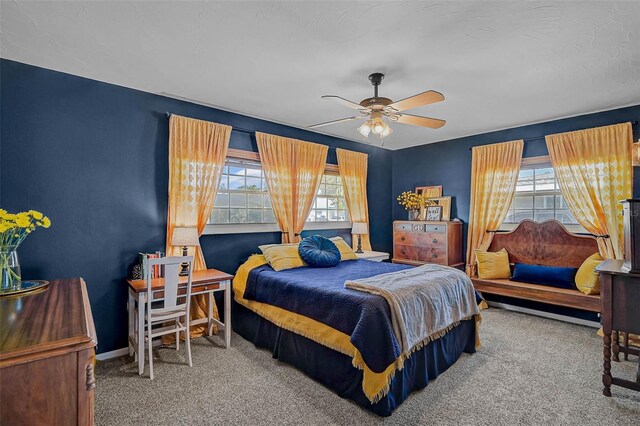 2708 27th Avenue Dr W, Bradenton, FL 34205 - carpeted bedroom featuring ceiling fan and baseboards