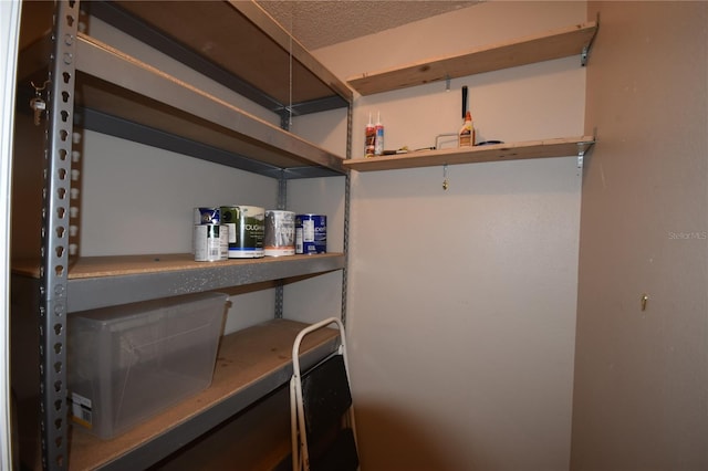 view of storage room