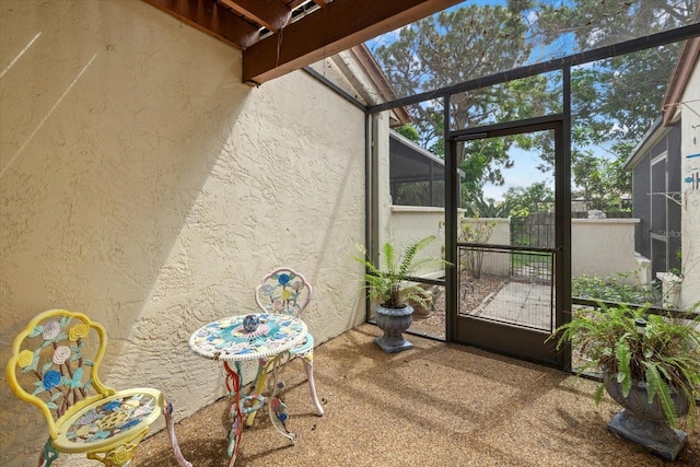 6207 Courtside Dr Unit 23, Bradenton, FL 34210 - view of unfurnished sunroom