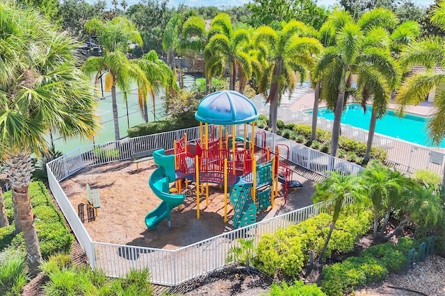 3760 82nd Avenue Cir E Unit 102, Sarasota, FL 34243 - communal playground featuring fence