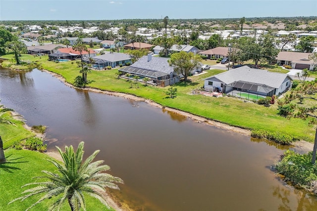 104 Hourglass Dr, Venice, FL 34293 - aerial view of residential area with a large body of water