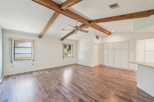 104 Hourglass Dr, Venice, FL 34293 - unfurnished living room with light wood-type flooring and ceiling fan