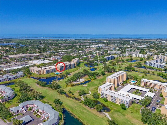 4550 Pinebrook Cir Unit 608, Bradenton, FL 34209 - bird's eye view of apartment complex, a large body of water, and a golf course