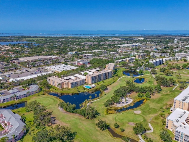 4550 Pinebrook Cir Unit 608, Bradenton, FL 34209 - aerial view of apartment complex, a nearby body of water, and a local golf course