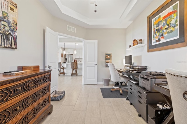 23528 Awabuki Dr Unit 101, Venice, FL 34293 - office with a raised ceiling