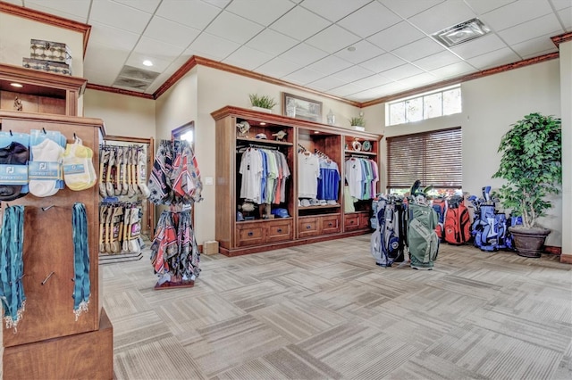 23528 Awabuki Dr Unit 101, Venice, FL 34293 - miscellaneous room with carpet, ornamental molding, and baseboards