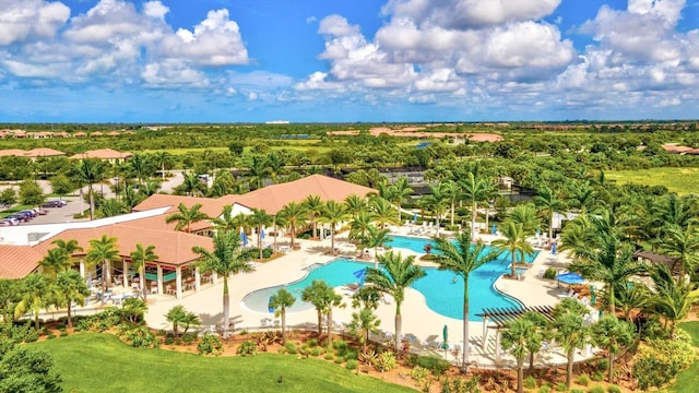 23528 Awabuki Dr Unit 101, Venice, FL 34293 - drone / aerial view of a pool
