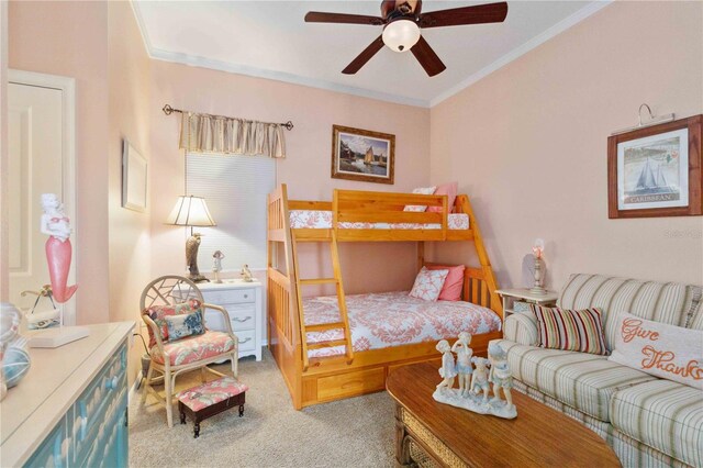 4804 Jacaranda Heights Dr, Venice, FL 34293 - carpeted bedroom with ornamental molding