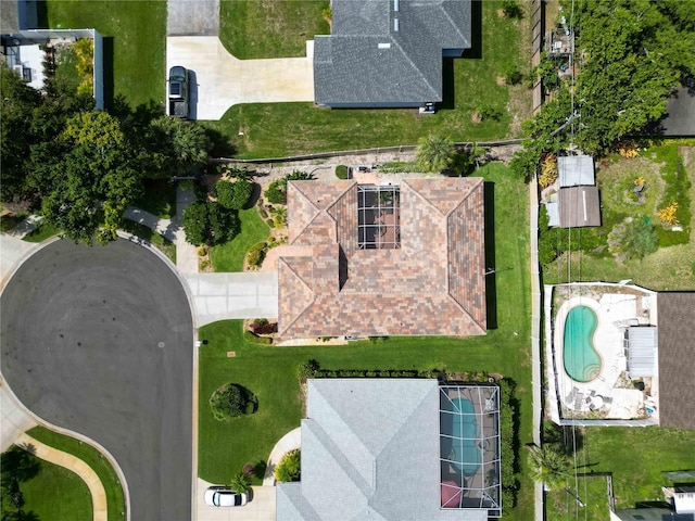 4804 Jacaranda Heights Dr, Venice, FL 34293 - aerial view of property and surrounding area featuring a pool area
