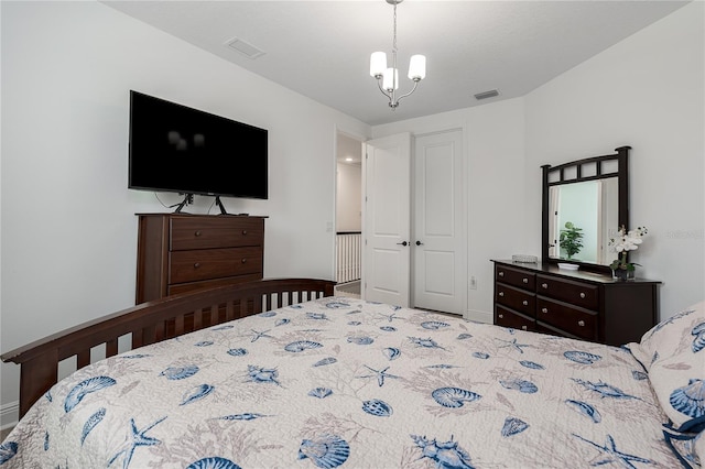 5651 Trevesta Pl, Palmetto, FL 34221 - bedroom featuring a chandelier