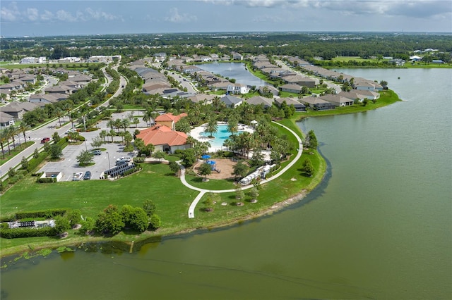 5651 Trevesta Pl, Palmetto, FL 34221 - aerial view of property's location with nearby suburban area and a large body of water