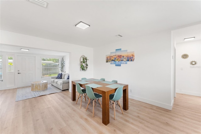 2715 Herwald St, Sarasota, FL 34231 - dining room featuring light wood-style flooring and baseboards