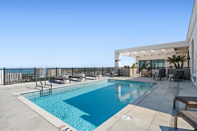 33 S Palm Ave Unit 1202, Sarasota, FL 34236 - community pool with a patio area, a pergola, and fence