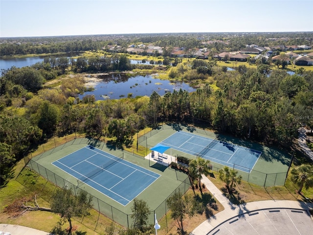 bird's eye view of a nearby body of water