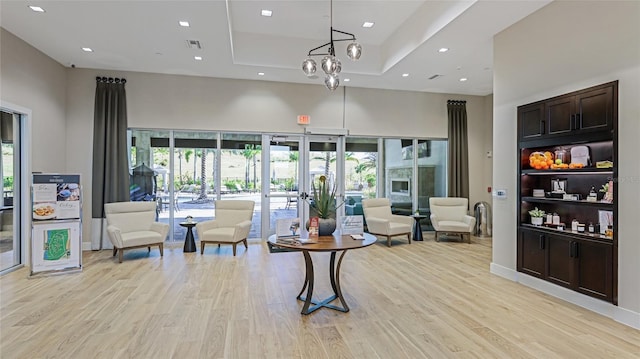 6250 Grandview Hill Ct, Bradenton, FL 34203 - common area featuring a towering ceiling and recessed lighting