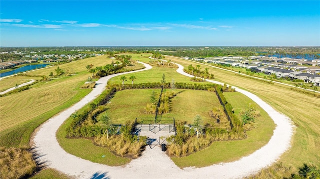 6250 Grandview Hill Ct, Bradenton, FL 34203 - aerial perspective of suburban area with a large body of water