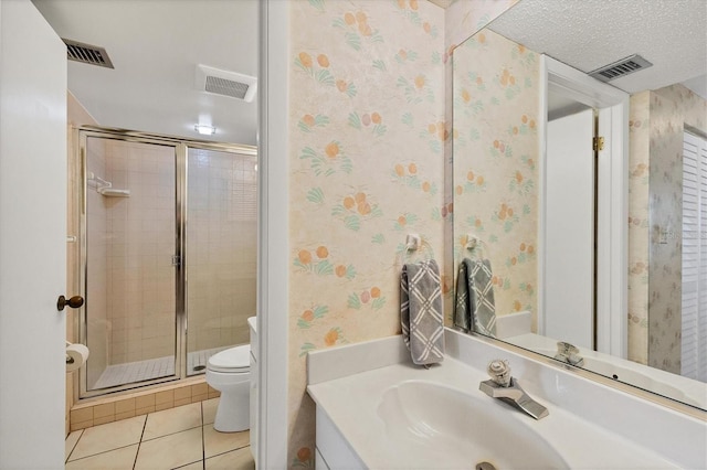 6480 Midnight Pass Rd Unit 311, Sarasota, FL 34242 - full bath featuring tile patterned floors, a shower stall, toilet, and vanity