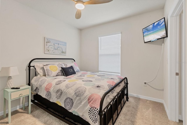 8628 Milestone Dr, Sarasota, FL 34238 - carpeted bedroom featuring baseboards and ceiling fan