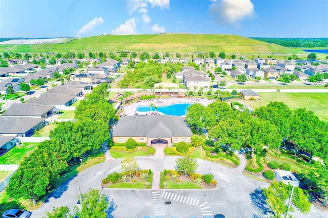 10944 Rainbow Pyrite Dr, Wimauma, FL 33598 - aerial view of residential area featuring a pool