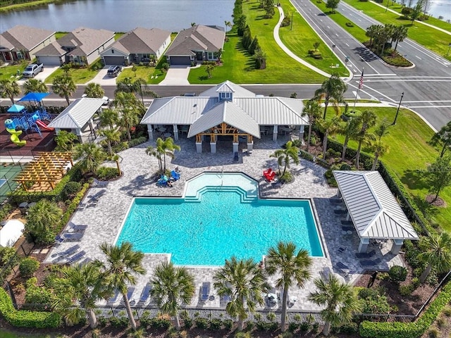16411 62nd Gln E, Parrish, FL 34219 - drone / aerial view of a pool