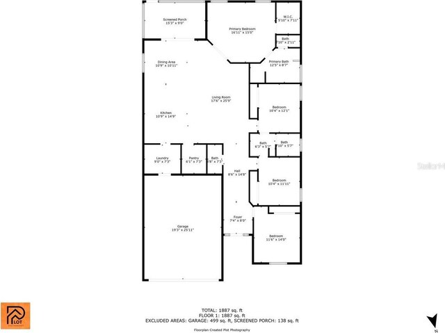 16411 62nd Gln E, Parrish, FL 34219 - home floor plan
