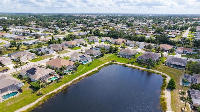 4274 Tennyson Way, Venice, FL 34293 - aerial perspective of suburban area featuring a large body of water