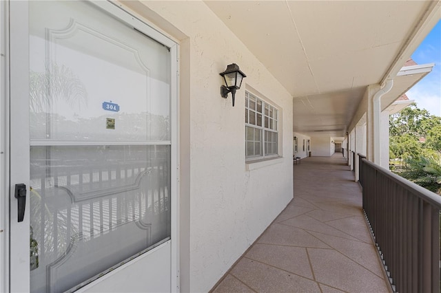 view of balcony