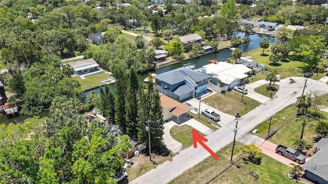 7308 Maryland Ave, Hudson, FL 34667 - aerial view of a large body of water and a tree filled landscape