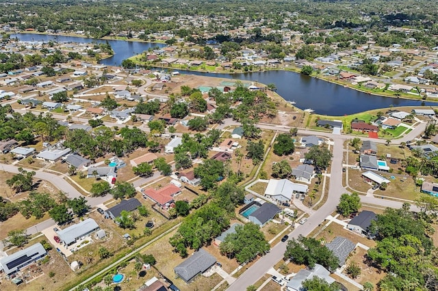 4468 Maraldo Ave, North Port, FL 34287 - aerial view of property's location with a large body of water and nearby suburban area
