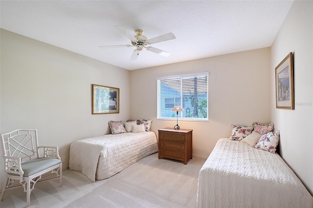 766 Shadow Bay Way, Osprey, FL 34229 - bedroom with light carpet and ceiling fan