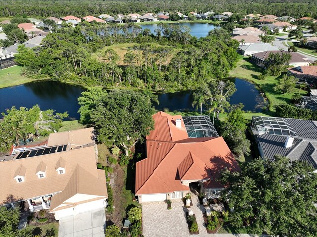 766 Shadow Bay Way, Osprey, FL 34229 - aerial view of residential area with a nearby body of water