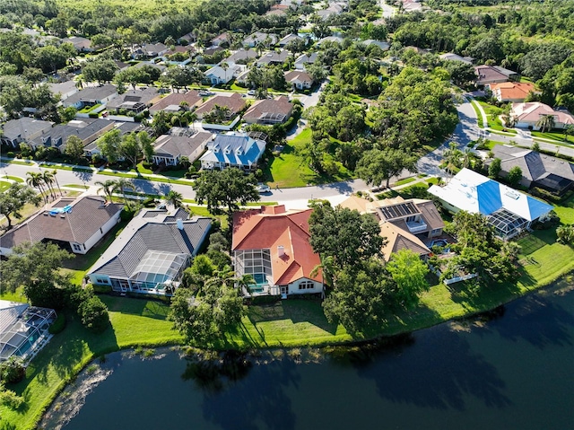 766 Shadow Bay Way, Osprey, FL 34229 - aerial perspective of suburban area featuring a large body of water