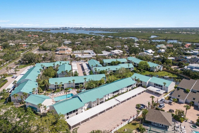 5623 Midnight Pass Rd Unit 615, Sarasota, FL 34242 - aerial perspective of suburban area with a large body of water